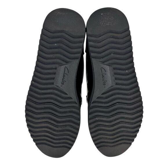 Clarks Womens Zylah May Platform Loafers 8.5 Black Goth Punk Cosplay Preppy - Picture 11 of 15